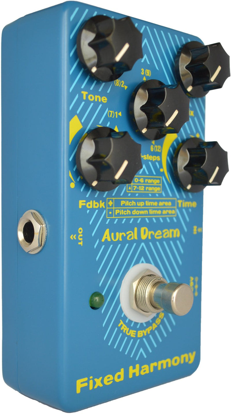 [AUSTRALIA] - Yanluo Aural Dream Fixed Harmony Guitar Pedal includes Delay Harmony and Shifting 24 semitones for Cascaded harmony of the fixed scale difference,True Bypass. 