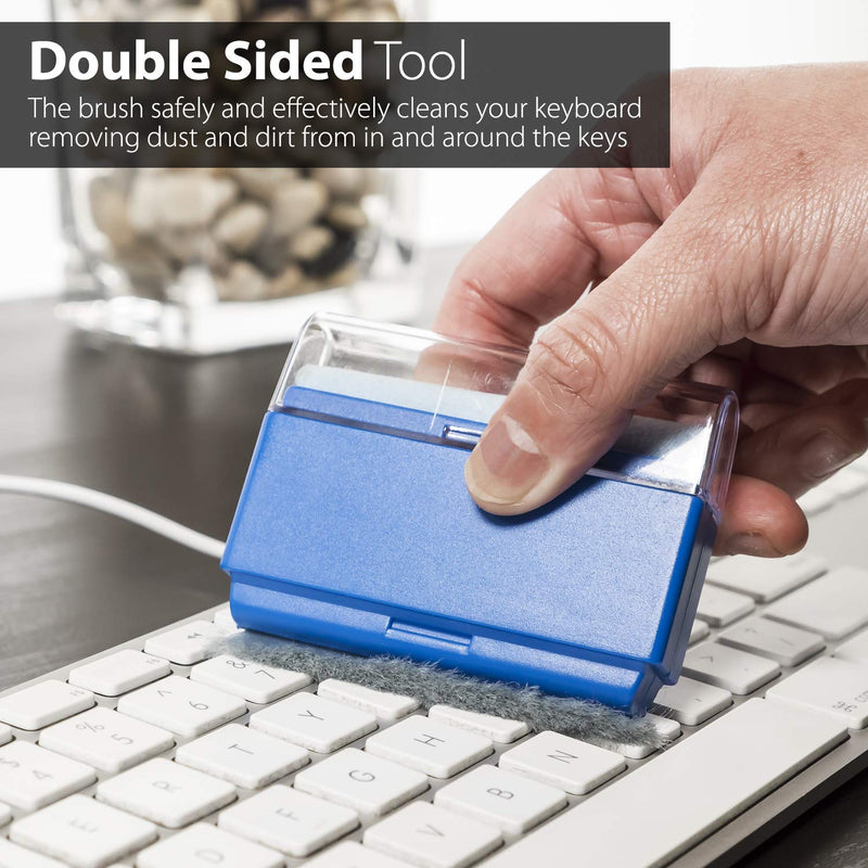 [AUSTRALIA] - GreatShield Universal Screen Cleaning Kit, Microfiber Cloth + 2 Sided Brush + Non-Streak Solution Spray [for TV, Laptops, PC Monitors, Smartphones, Tablets, Camera, Keyboard and Other Electronics] 