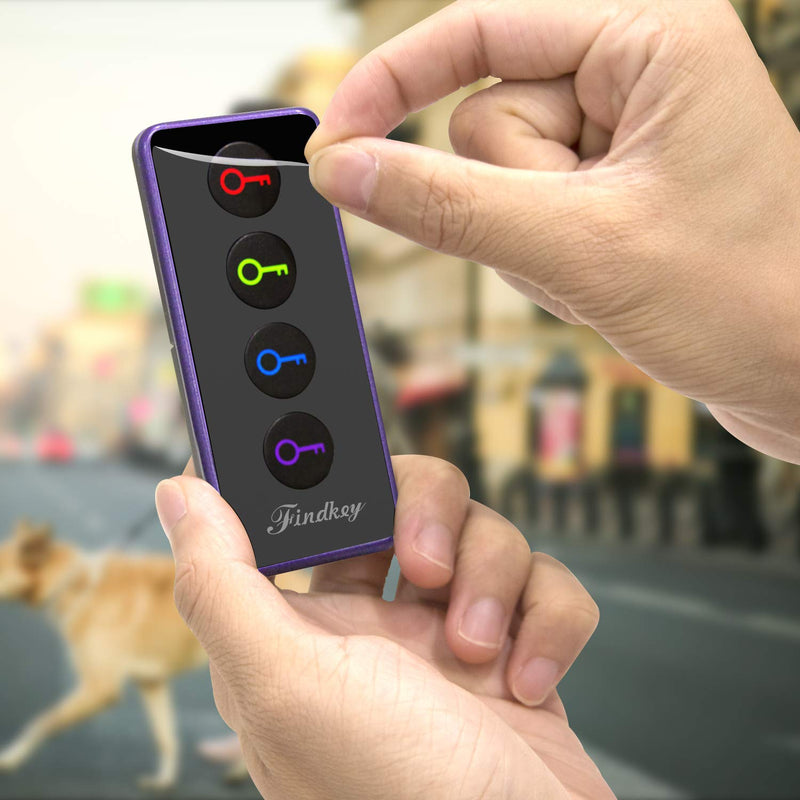 Key Finders Make Noise Item Rf Locator Pet Finder Remote Tracker: Ldcx 85dB Wireless Wallet Tracker with 115ft Working Range for Finding Key, Remote, Pet and Wallet,Replaceable Batteries purple