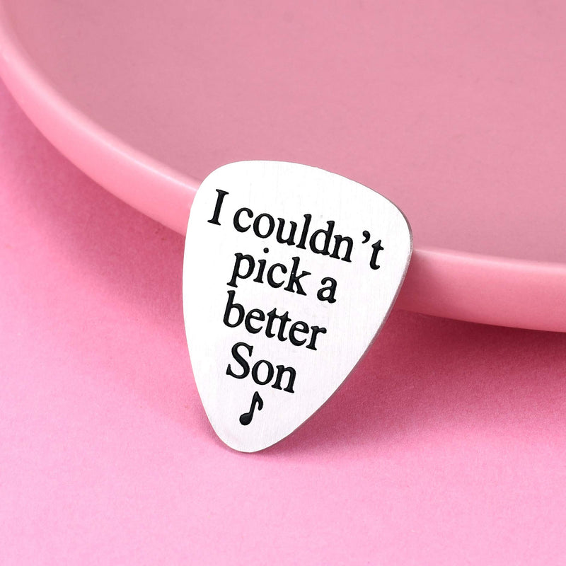 Son Gifts I Couldn't Pick A Better Son Mom To Son Gifts Dad To Son Gifts Guitar Picks