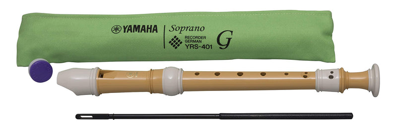 Yamaha YRS-401 Soprano Recorder, Ecodear plastic, German fingering, key of C