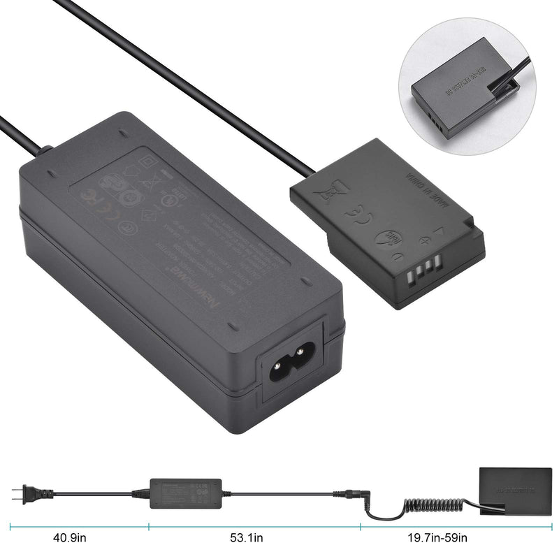 Newmowa LP-E17 Replacement Dummy Battery AC Power Supply Adapter and DC Coupler Charger Kit for Canon EOS 77D, 200D, 750D, 760D, 800D, 850D, M3, M5, M6, RP Camera