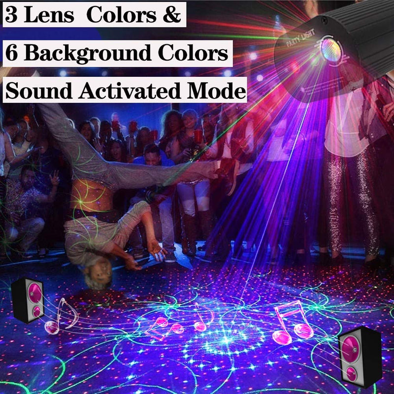 [AUSTRALIA] - Party Lights DJ Disco Lights, Sound Activated and Remote Control 36 Led Patterns Projector Effects Stage Strobe Lights for Party Birthday Wedding Karaoke KTV Bar Christmas Halloween Decorations 