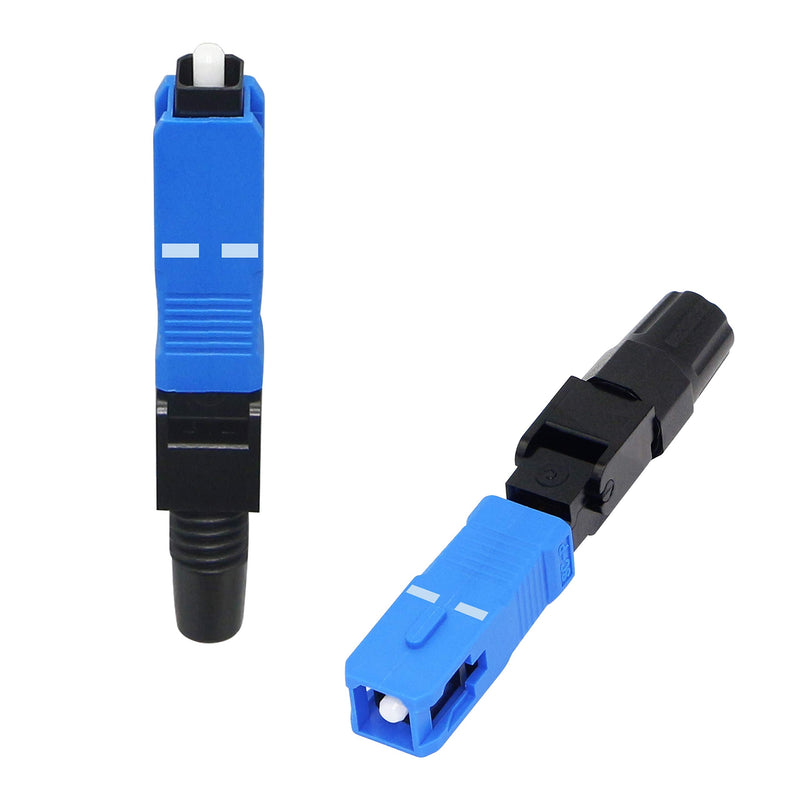 GELRHONR FTTH SC/UPC(APC)-C Fiber Quick Connector, Optic Fiber Fast Connector Adapter for FTTH ODF CATV-10PCS