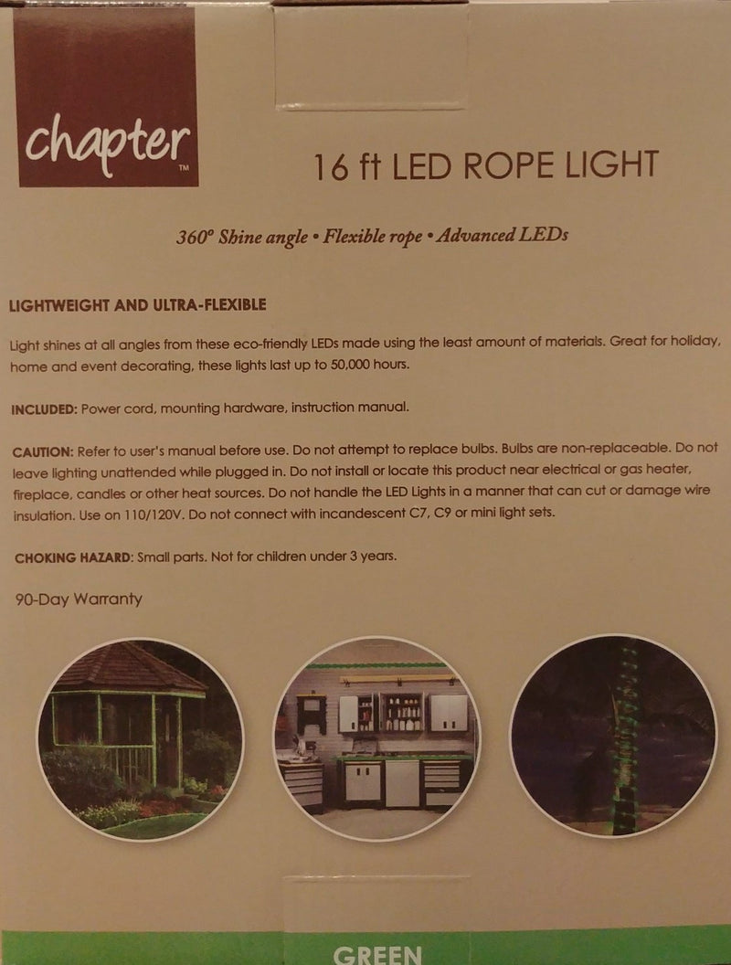 [AUSTRALIA] - 16 ft LED Rope Light (Green) 
