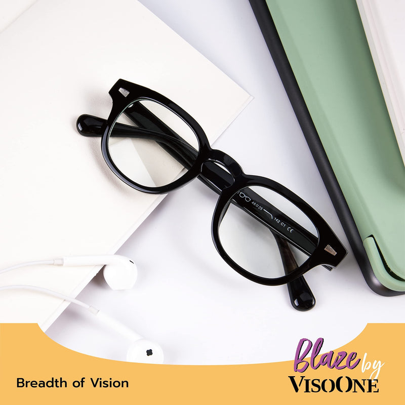 Blue Light Blocking Glasses Square with Anti Computer Glare for Gaming Reading Women and Men Multicolor Blaze Black