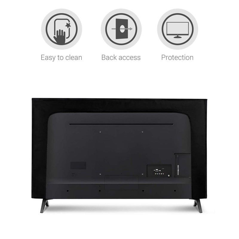 [AUSTRALIA] - kwmobile Dust Cover for 32" TV - Flat Screen TV Protector - Don't Touch My TV White/Black Don't Touch My TV 02-01 