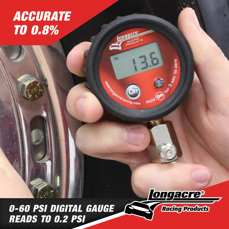 Longacre 52-53006 Econo Digital Tire Gauge w/Active Display