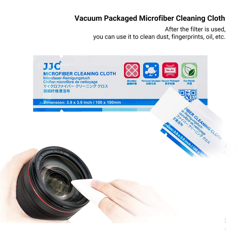 4 Pockets Lens Filter Case for Filter Up to 82mm (37mm 40.5mm 43mm 46mm 49mm 52mm 55mm 58mm 62mm 67mm 72mm 77mm),Foldout Filter Pouch with Microfiber Cleaning Cloth,Photography Filter Holder Bag 4 Pockets-up to 82mm