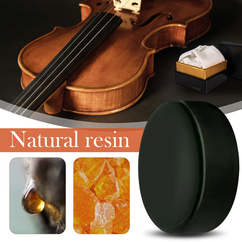 Viotti Dark Olive Rosin for Violin, Viola & Cello | Soft & Smooth Rosin Specially Made to Give You a Firmer Grip for Optimum Volume & Clarity | Carefully Shipped in Our Padded Protective Case