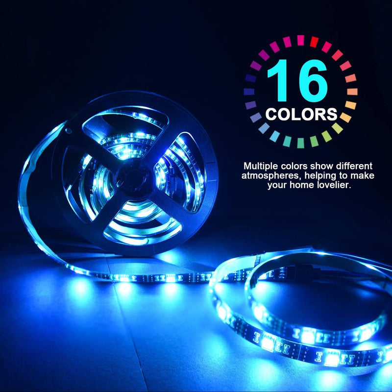 [AUSTRALIA] - LED Strip Lights, Color Changing LED Rope Lights with Remote for Home Lighting Kitchen Bed Flexible Strip 