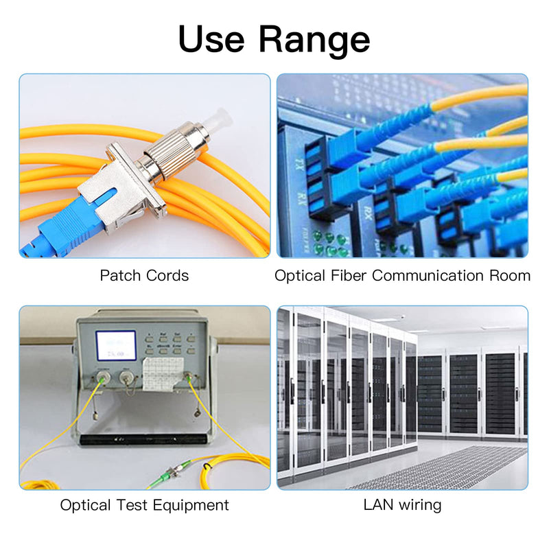 Optical Equipment Tool FC Female to LC Female Fiber Optic Hybrid Flange Adapter Single Mode Fiber Coupler Adapter