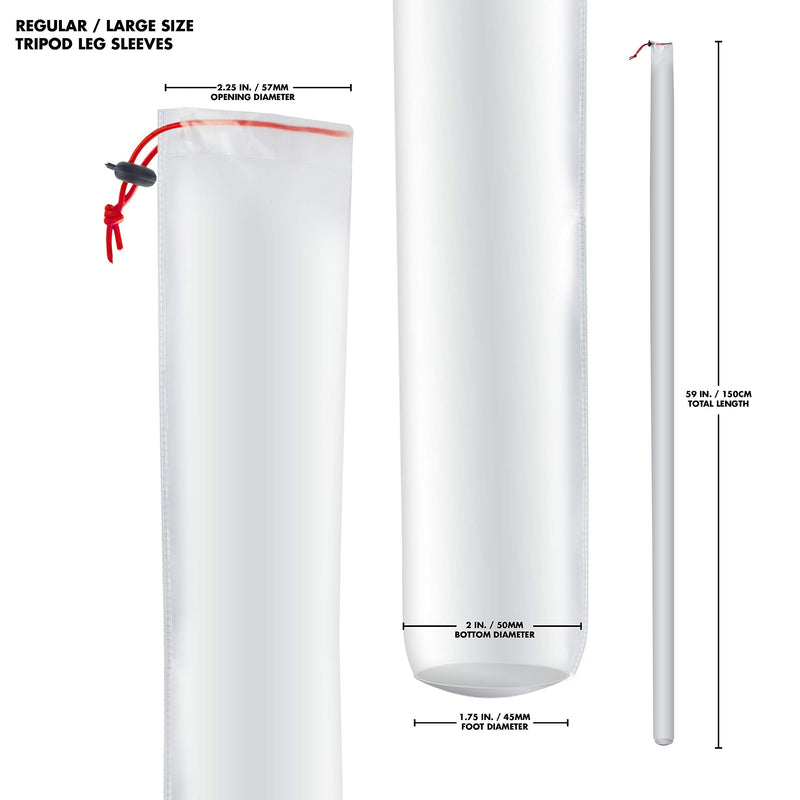 Camera Tripod Leg Protection Covers (for Regular/Large Tripods) - Waterproof/Snow-Proof/Mud-Proof Sleeves For Regular/Large Tripods