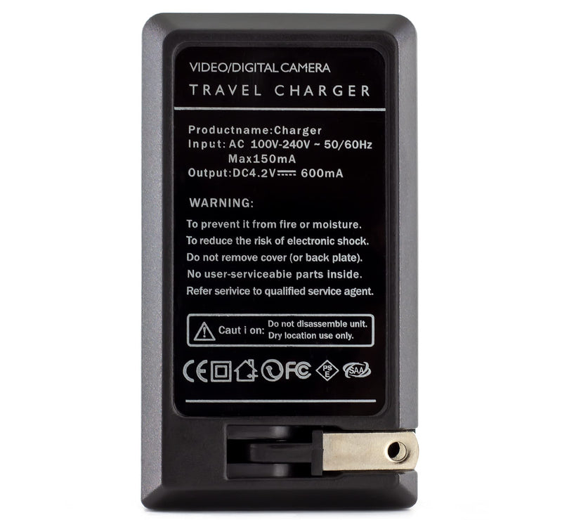 [AUSTRALIA] - Norifon LI-50B Charger for Olympus D-750, SH-21, SP-800UZ, SP-810UZ, SP-815UZ, Stylus 1010, 1030SW, SZ-12, SZ-14, Tough TG-2, VR-340, VR-350, XZ-1 and More with Foldable Plug, Black (LI-50B-W) Wall Charger 