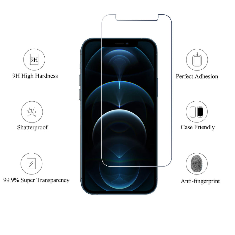 Ailun Glass Screen Protector Compatible for iPhone 12 pro Max 2020 6.7 Inch 3 Pack Case Friendly Tempered Glass