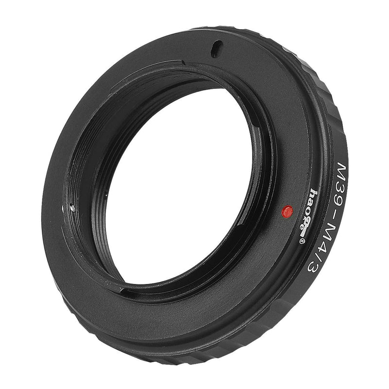 Haoge Manual Lens Mount Adapter for Leica 39mm M39 LTM Mount Lens to Olympus and Panasonic Micro Four Thirds MFT M4/3 M43 Mount Camera