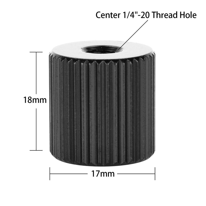 Tripod Nut Connection Nut, ChromLives Barrel Nut Screw for Magic Arm, 1/4''-20 Thread Hole Tripod Mount Screw for Articulating Magic Arms Tripod Rigs Replacement, 4Pack 4pack tripod nut