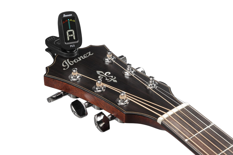 IBANEZ Chromatic/Automatic Clip Tuner - Black (PU3-BK)