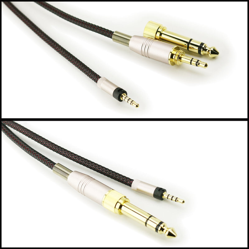 NewFantasia Replacement Audio Upgrade Cable for Sennheiser HD4.40, HD4.50, HD4.30i, HD4.30G Headphones 200cm/6ft 2meters