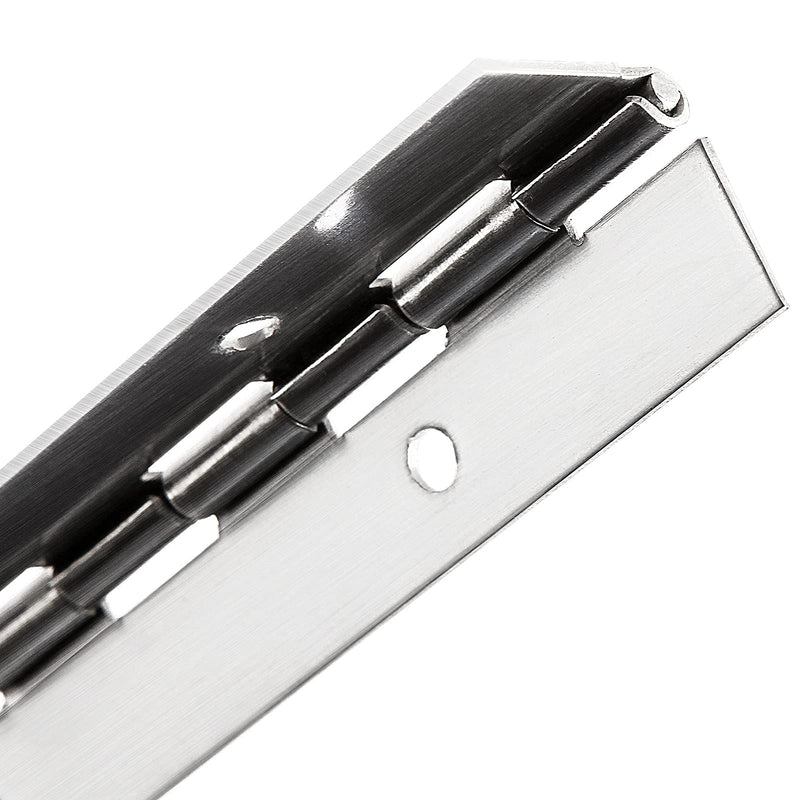 4 PCS Stainless Steel 304 Piano Hinge, 12 Inch Heavy Duty Continuous Hinge, 0.04" Thickness Fixing Folding Continuous Piano Hinge