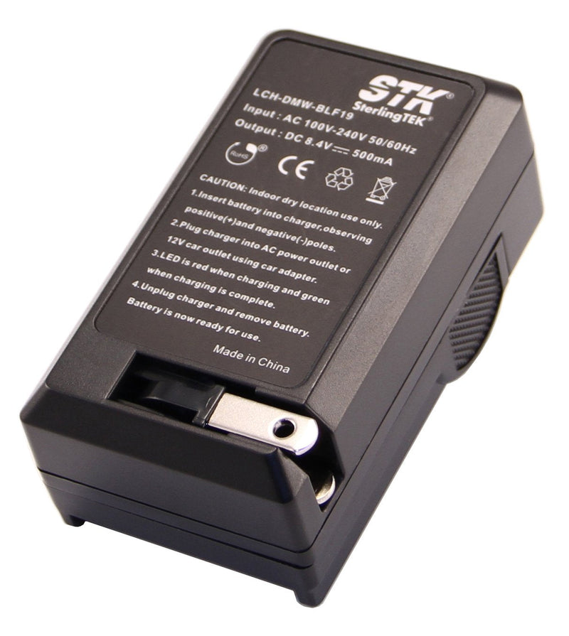 STK's DMW-BLF19 Charger for Panasonic Lumix DMC-GH3, DMC-GH4 Cameras, DMW-BLF19PP Battery, DMW-BTC10 Charger