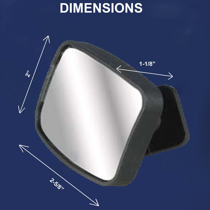 Made in USA, HD Metal Lense 360° Blind Spot Mirrors 2