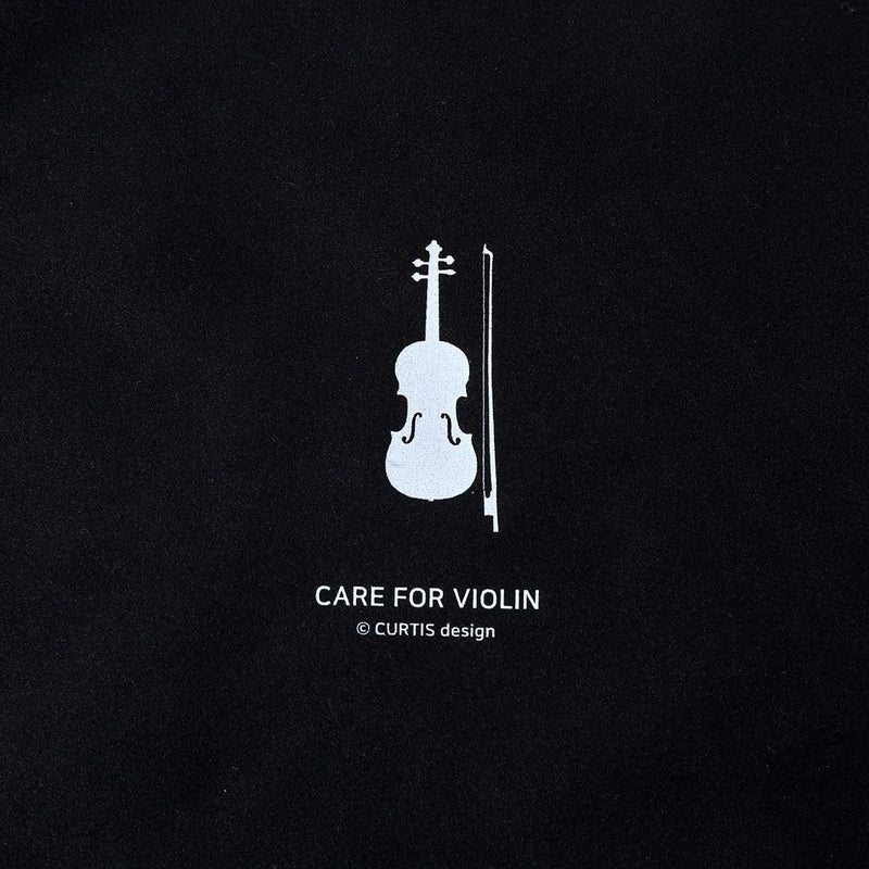 Curtis Bags Premium Microfiber Polishing Cloth - Printed Violin One Size black