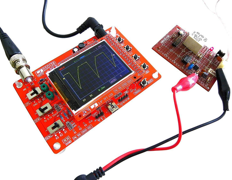 [AUSTRALIA] - Nooelec Oscilloscope DIY Kit w/ Clip Probe, Replacement for DSO138. Low Cost Digital Storage Oscilloscope with 2.4" TFT LCD 