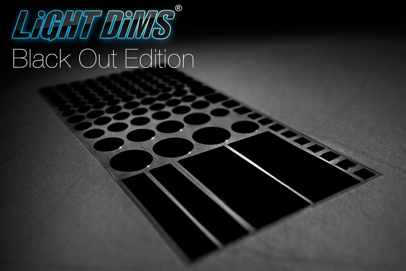 LightDims Black Out Edition - Light Blocking LED Covers Routers, Electronics and Appliances and More. Blocks 100% of Light, in Retail Packaging.