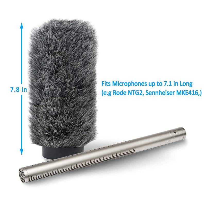 NTG3 Microphone Windscreen - Windmuff for Rode NTG-3, Sennheiser MKH416 Shotgun Mic, Wind Shield Up to 7.1" Long by YOUSHARES