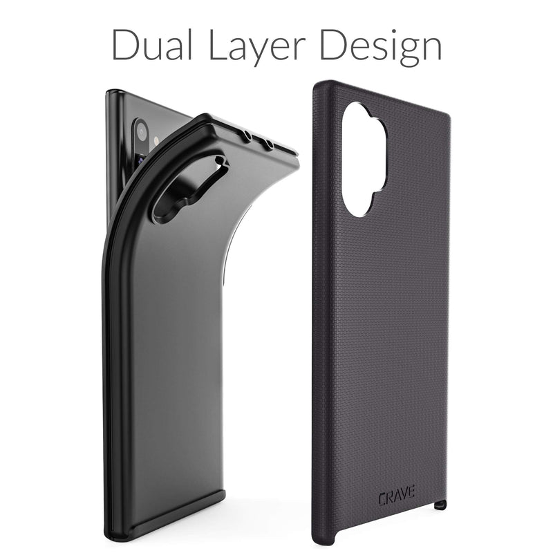 Crave Note 10+ Case, Crave Dual Guard Protection Series Case for Samsung Galaxy Note 10 Plus - Black