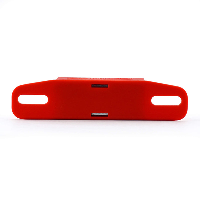 Master Magnetics 07502X2 Magnet Catch, Universal Latch with Strike-Plate, 2-Way Mounting Red, 4.25" Length, 0.938" Width, 1.125" Height, 50 Pounds (Pack of 2)