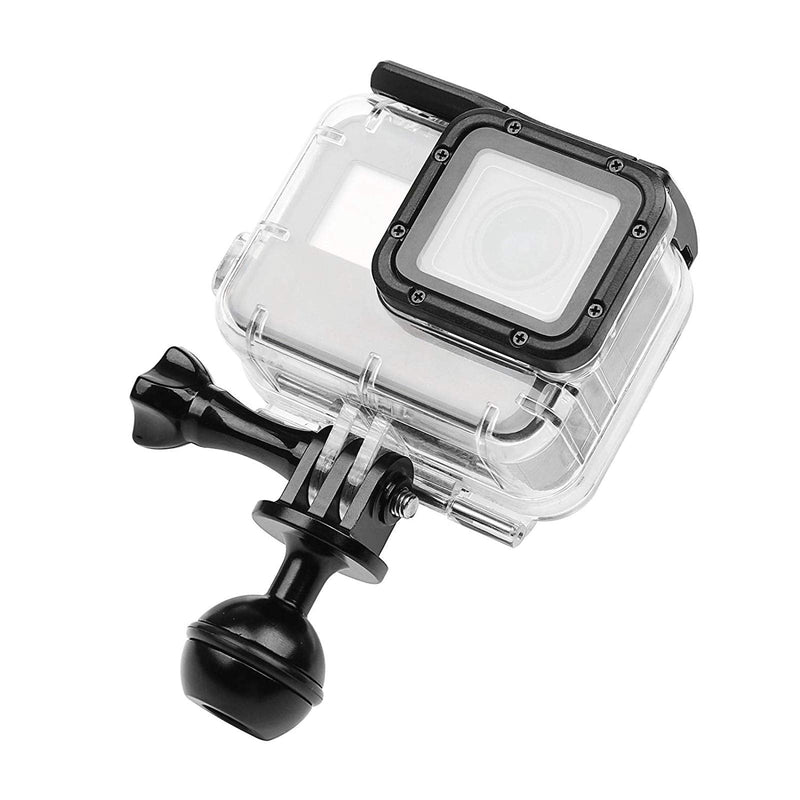 D&F 1 inch Aluminum Ball Mount Tripod Ballhead Adapter with 3/8'' Screw Hole Compatible for GoPro AKASO YI and Other Action Camera (2pcs)