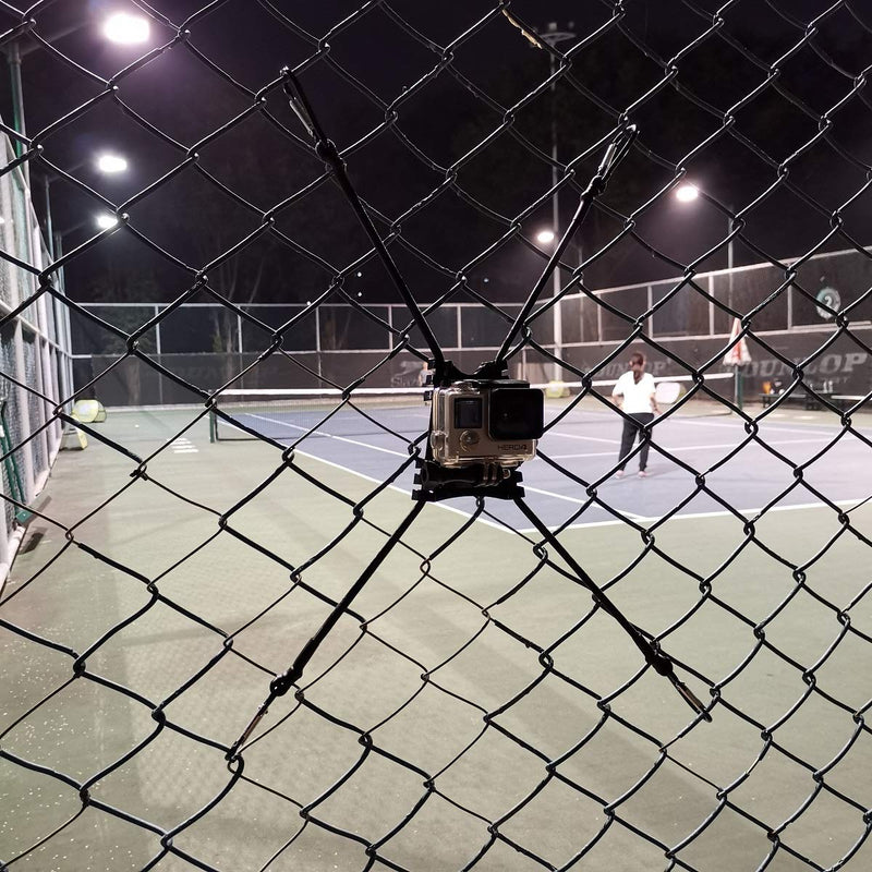 Action Camera Chain Link Fence Mount for Gopro Action Cameras - Ideal Backstop Camera Mount for Recording Baseball,Softball and Tennis Games