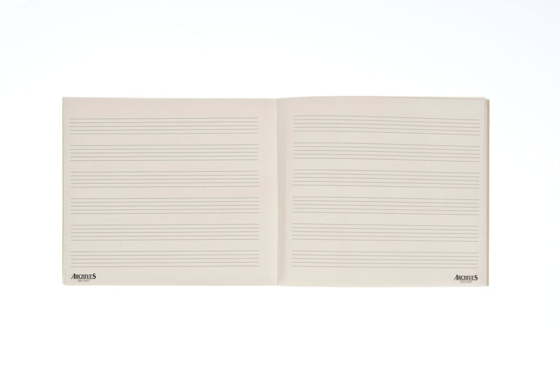 Archives Standard Bound Manuscript Paper Book, 6 Stave, 64 Pages