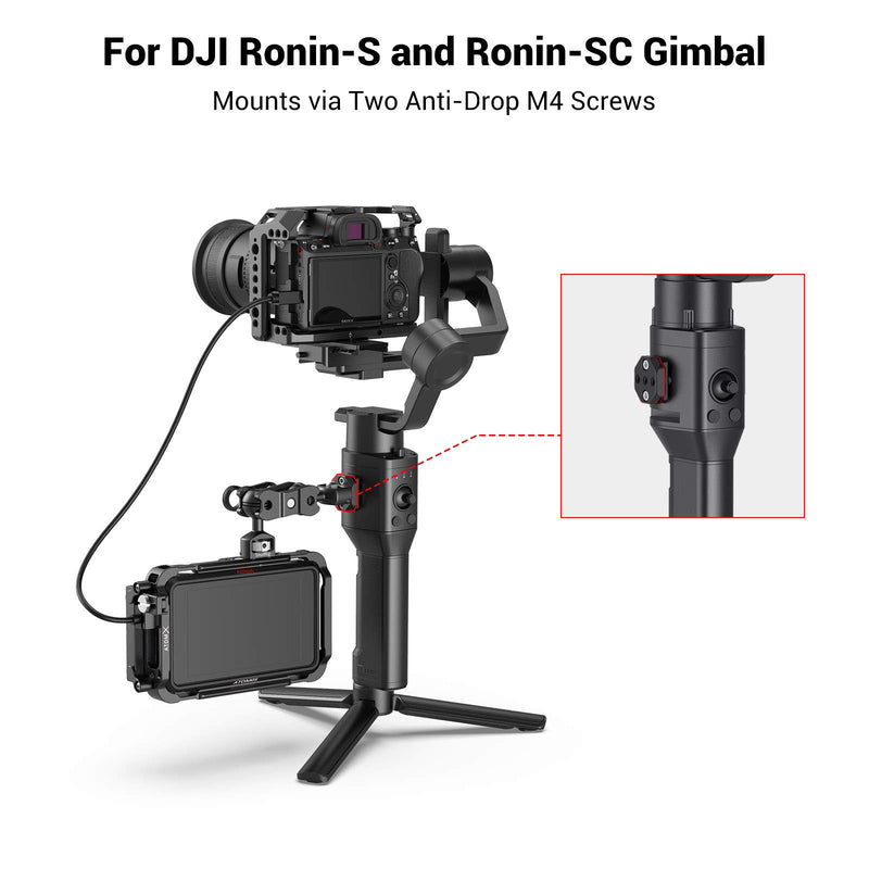 SmallRig Monitor Mount Holder for DJI Ronin S and Ronin SC Gimbal Accessories Mounting Plate with 1/4” Thread Hole - BSS2710