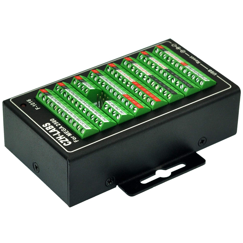 MEGA2560 Screw Terminal Block Breakout Module with Aluminum Enclosure, for Arduino MEGA 2560 R3