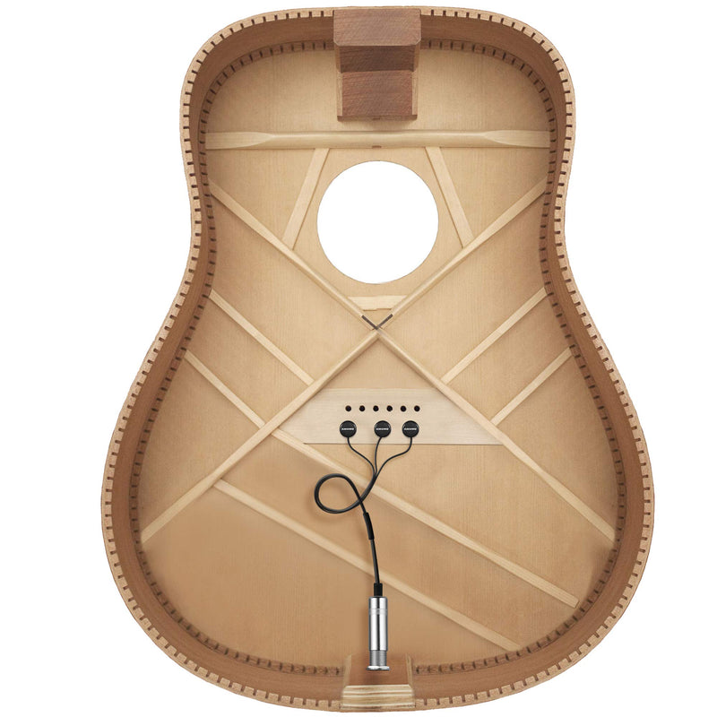 AMUMU BOUNTIFUL Acoustic Guitar Pickup Contact Microphone Piezo Transducer 3-head contact pickup