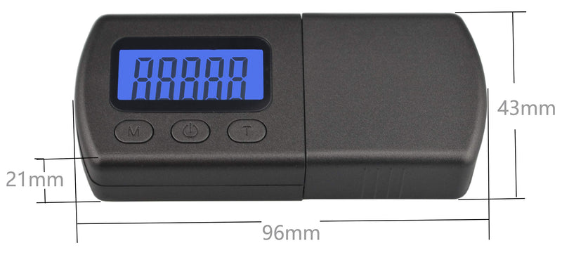 [AUSTRALIA] - Samyo Professional High Precise Digital Mini Turntable Stylus Force Scale Gauge Tester 0.01g Blue LCD Backlight for Tonearm Phono Cartridge Jewellery Scale Weighing 