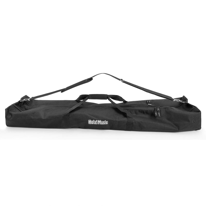 Speaker and Microphone Stand Gig Bag by Hola! Music, Dual Compartment, 50 Inch Long with Shoulder Strap