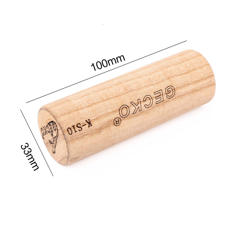 PARDUS Sand Hammer Percussion Instrument, GECKO Wooden Natural Maracas, Used in Live Performances and Concerts, Suitable for Kahun Drummers, Guitarists and Singers (9.8X3.2cm) 9.8X3.2cm