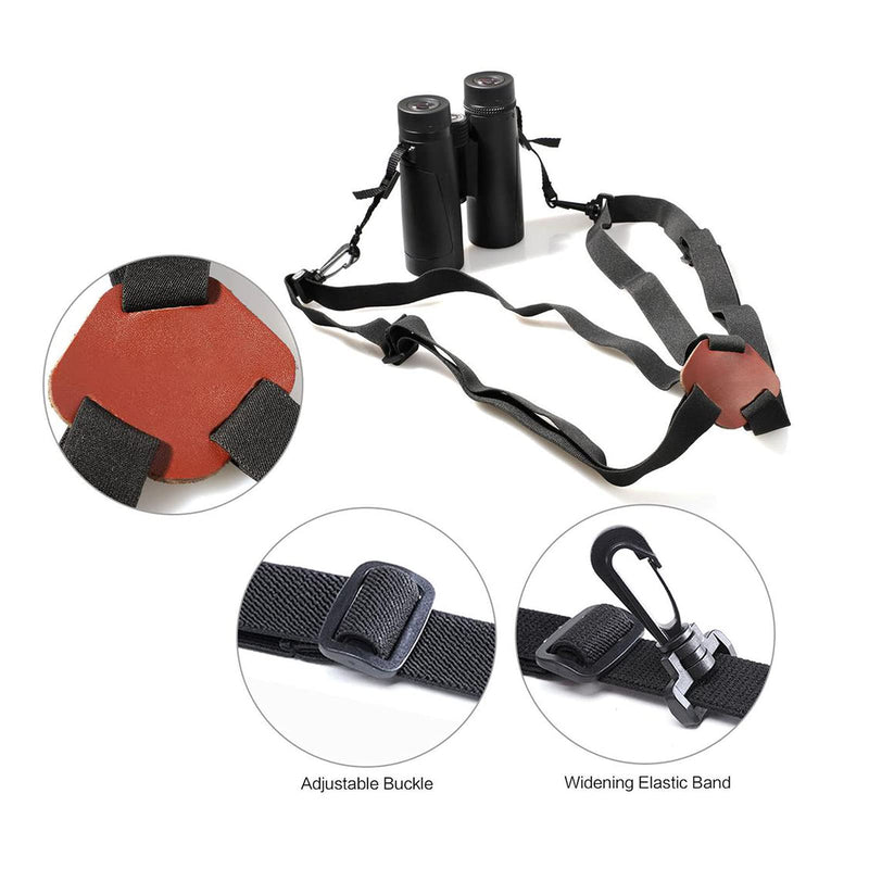 Ismeally X-Shape Binocular Harness Strap Adjustable Binocular Strap Carrier Elastic Durable Shoulder Chest Straps Optics Accessories for Binoculars Rangefinders Camera DSLR