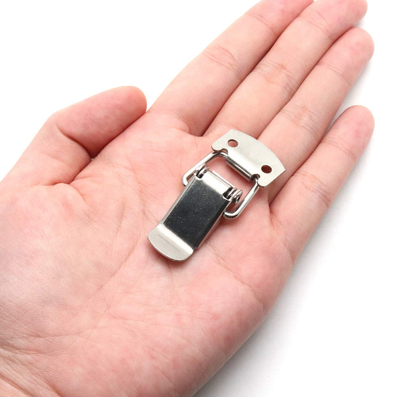 Rannb Toggle Latch Mini Size Stainless Steel Latch Catches Clamp for Toolbox, Cases, Chests - Pack of 10 46mm/1.81" 10pcs