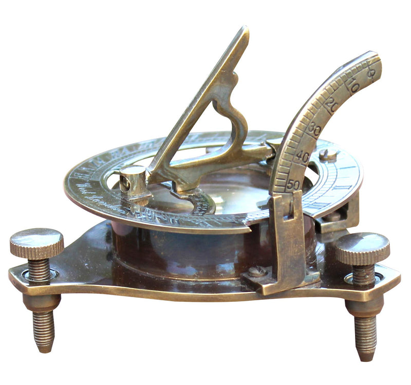 collectiblesBuy Vintage Brass Antique Marine Sundial Compass Fully Functional Handmade Gift