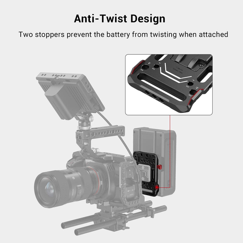[AUSTRALIA] - SMALLRIG V-LOCK Mount Battery Plate Quick Release Plate - 2988 