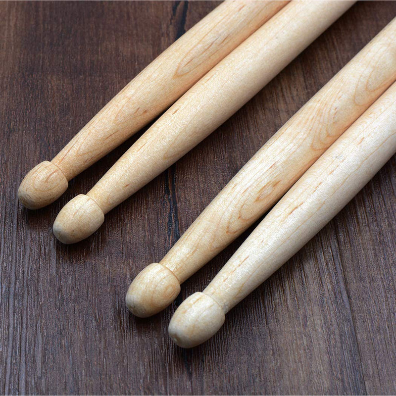 ARLX Drum Sticks 5A Wood Tip Drumstick, Maple, 2 Pair