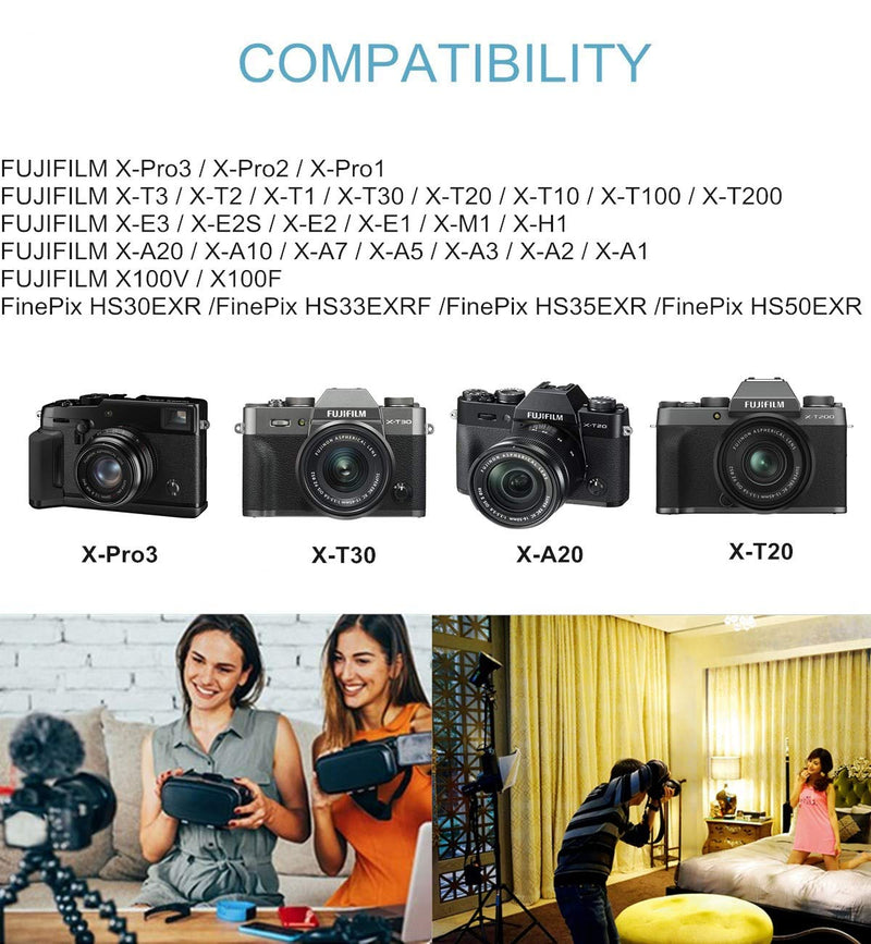 Tengdaxing CP-W126 DC Coupler AC-9V AC Power Supply Adapter Kit for Fujifilm X-Pro 2 X-Pro3 X-E2 X-E2S X-M1 X-A1 X-A2 X-T1 X-T2 X-T10 X-T20 X-S10 HS50EXR HS35EXR Cameras.
