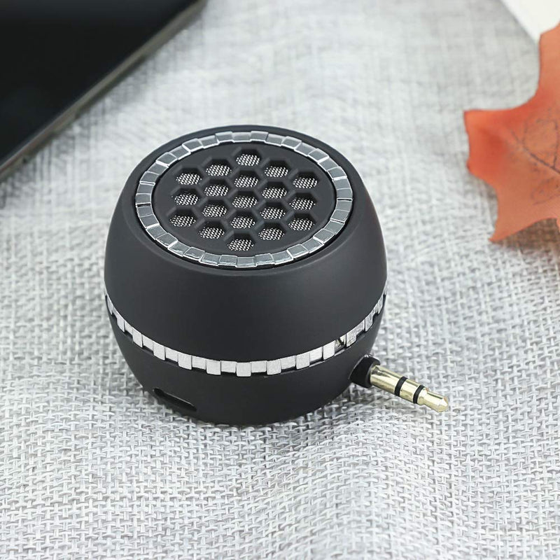 INTSUN Mini Portable Speaker, 3W Mobile Phone Speaker Line-in Speaker Built in 350mAh Lithium Battery with Clear Bass 3.5mm AUX Audio Interface, Plug and Play for iPhone, Smartphone, IPad, Computer