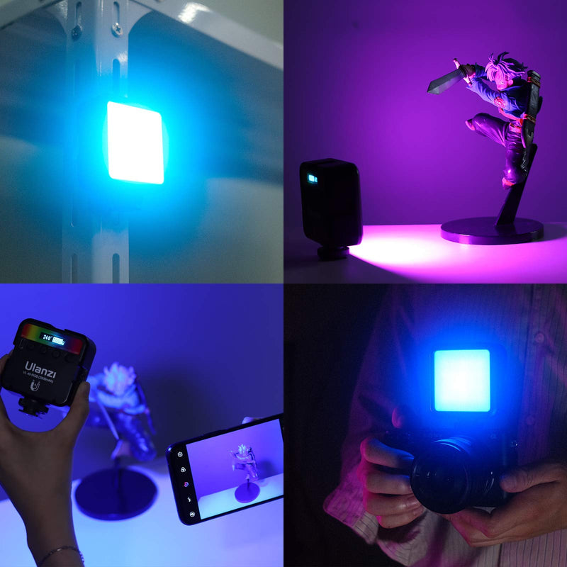 VIJIM 49 RGB Video LED Light w 360° Full Color Led Camera Light CRI95+ 2500K-9000K, Dimmable LED Panel Light w LED Display for YouTube DSLR Camera Camcorder Photo Shooting