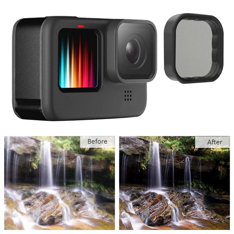 CPL Lens Filter,Action Camera CPL Polarizing Filter Optical Glass Lens Filter Photography Accessory with Frame, for GoPro Hero 9